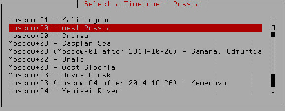Setting the time zone
