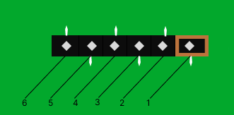 Контакты диагностического разъема UART